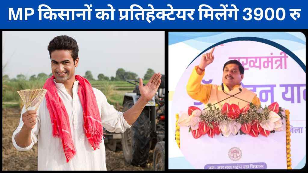 मध्य प्रदेश सरकार ने की किसानों के लिए बड़ी घोषणा, प्रति हेक्टेयर मिलेंगे 3900 रुपये